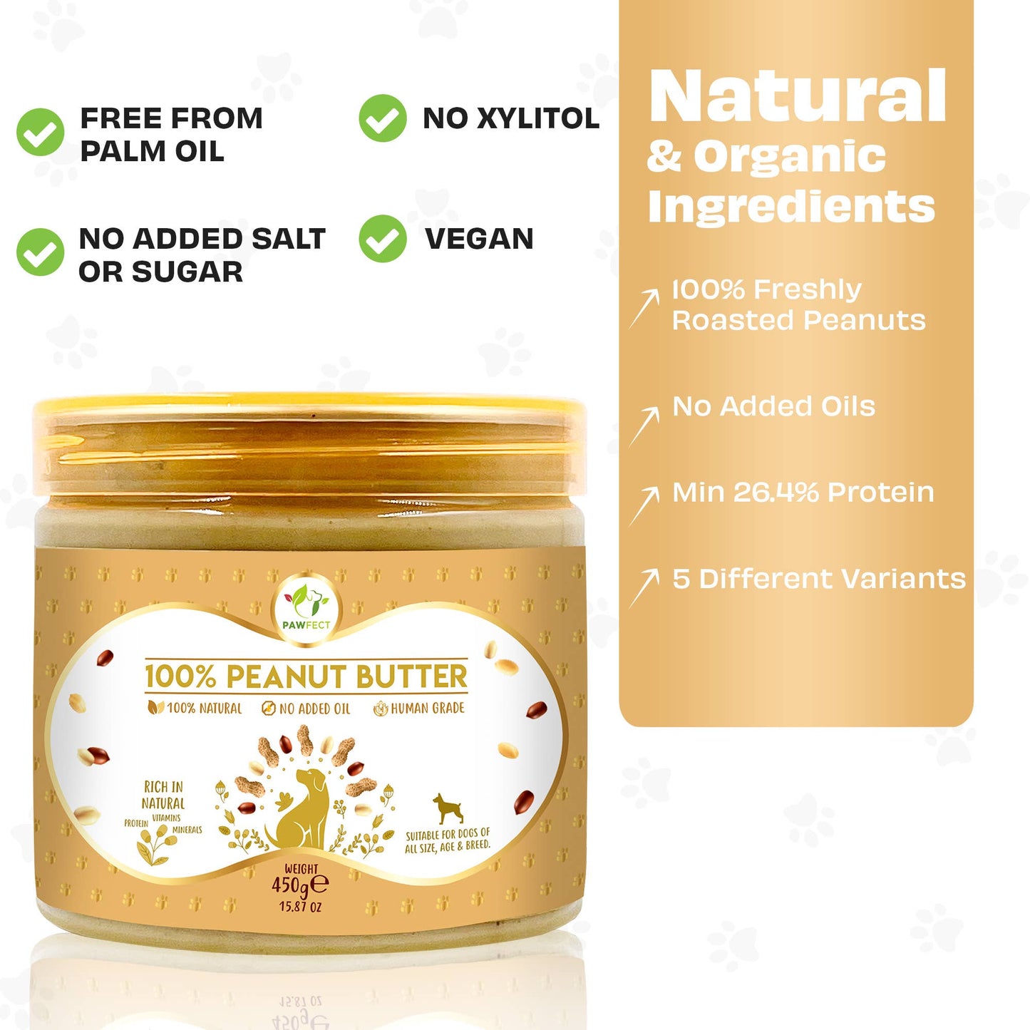Pawfect Peanut Butter for Dogs: Original: Large