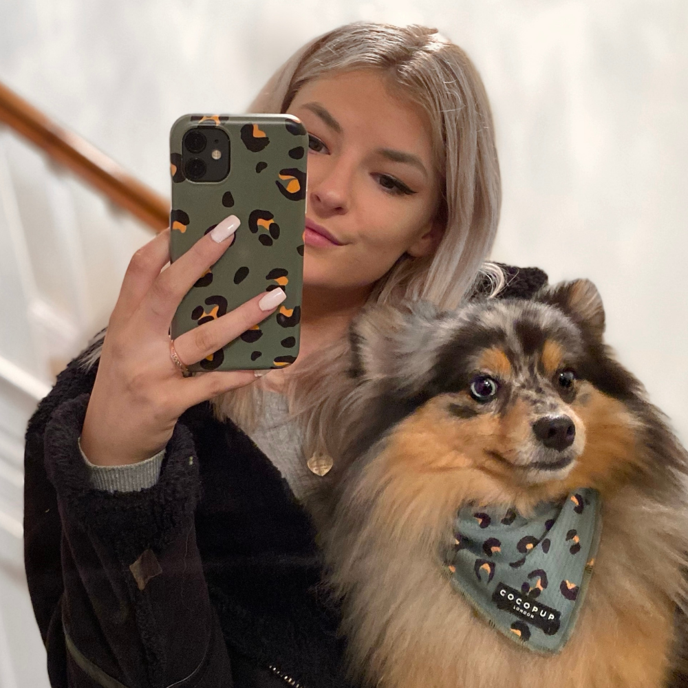 Khaki Leopard Bandana