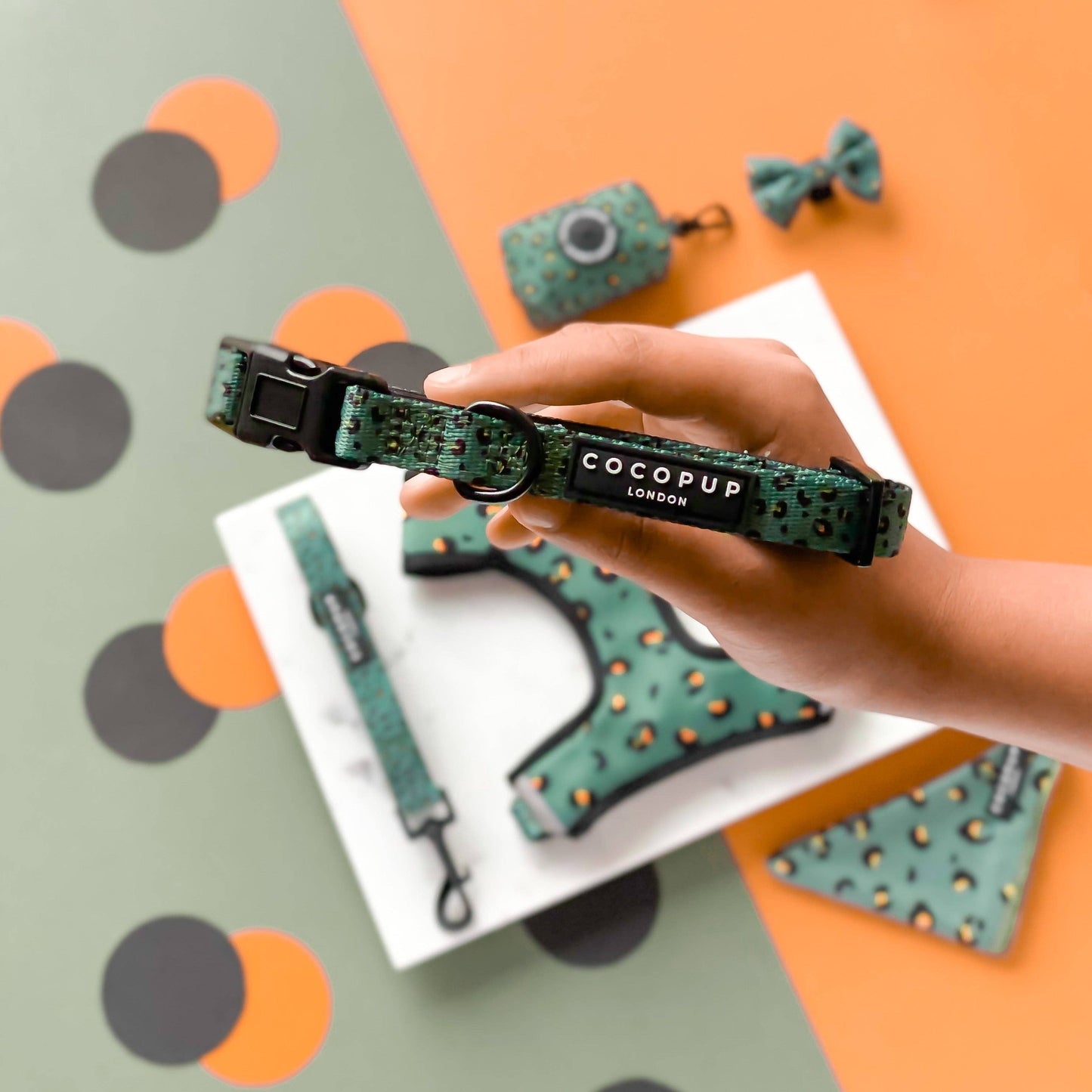 Khaki Leopard Collar: XS (Puppy)