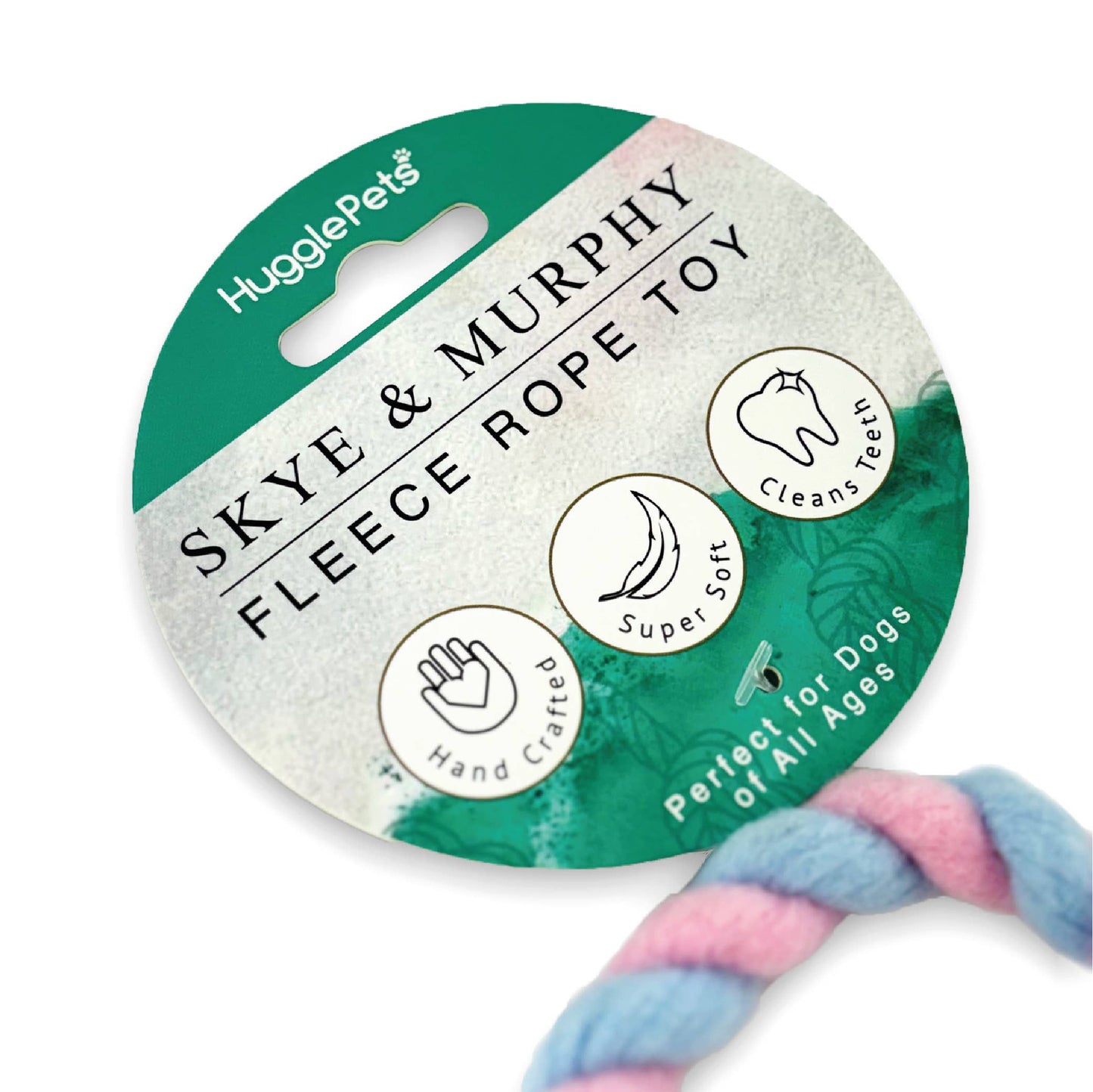 HugglePets Skye & Murphy Fleece Chaser Dog Toy