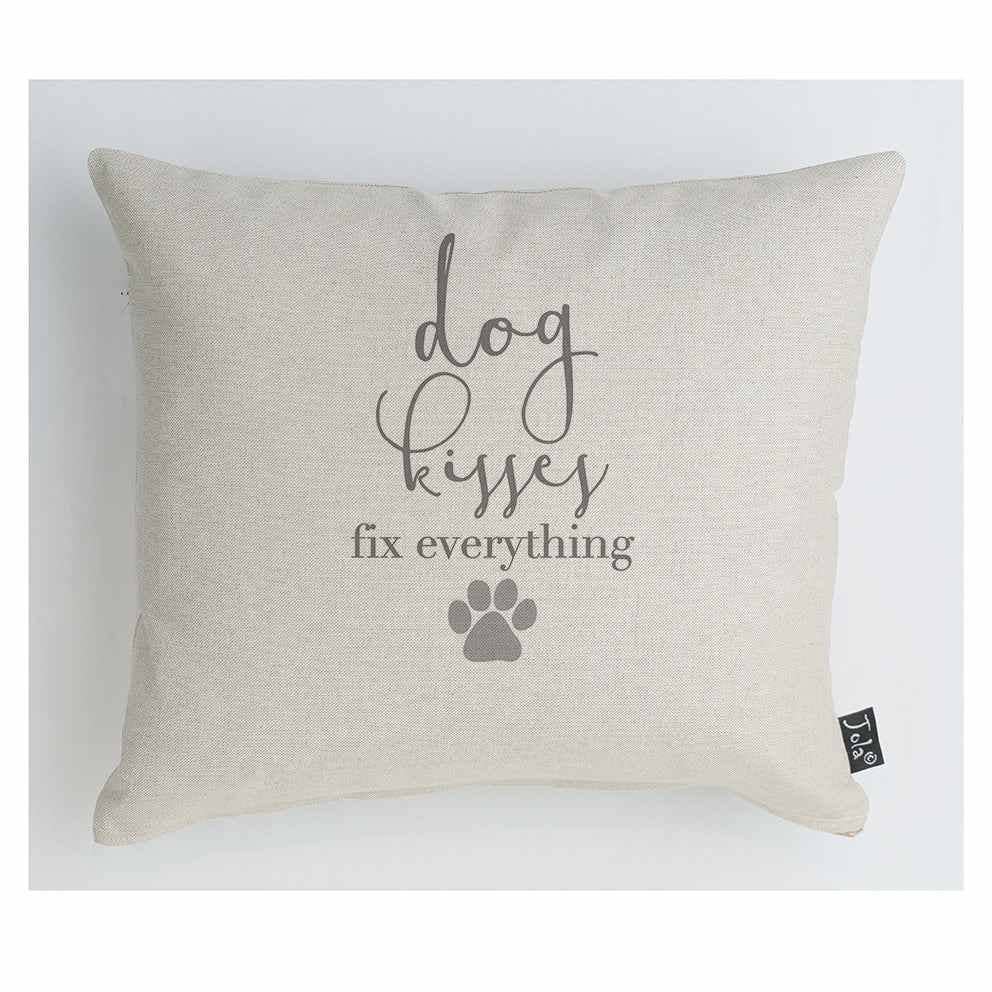 Dog Kisses Grey Cushion: 35x40cm