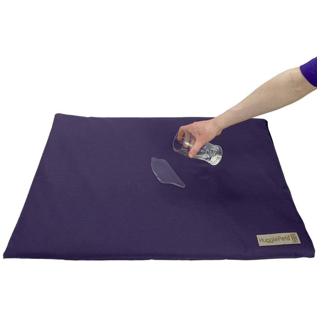 HugglePets Waterproof Dog Mat Cushion: Purple / Large