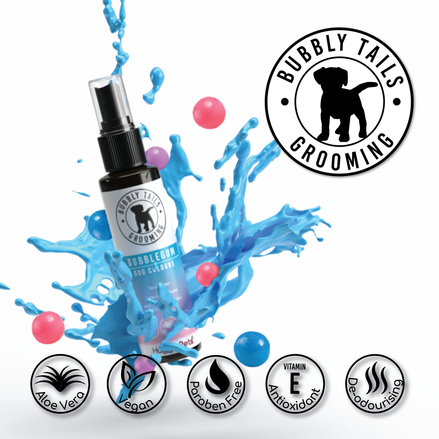 HugglePets Bubbly Tails Dog Cologne: Lavender