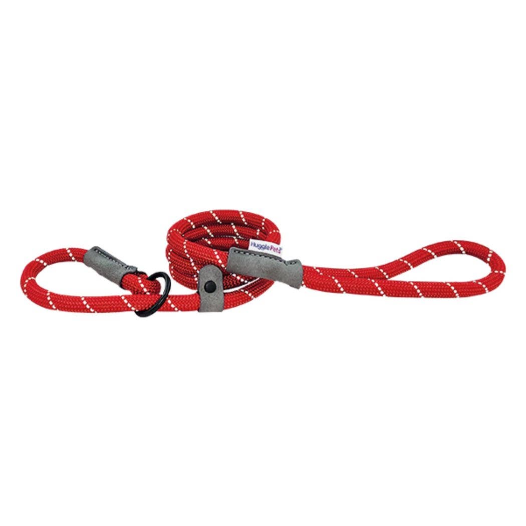 HugglePets Reflective Rope Slip Dog Lead: Blue / 150 x 1.2 cm (Max: 50 kg)
