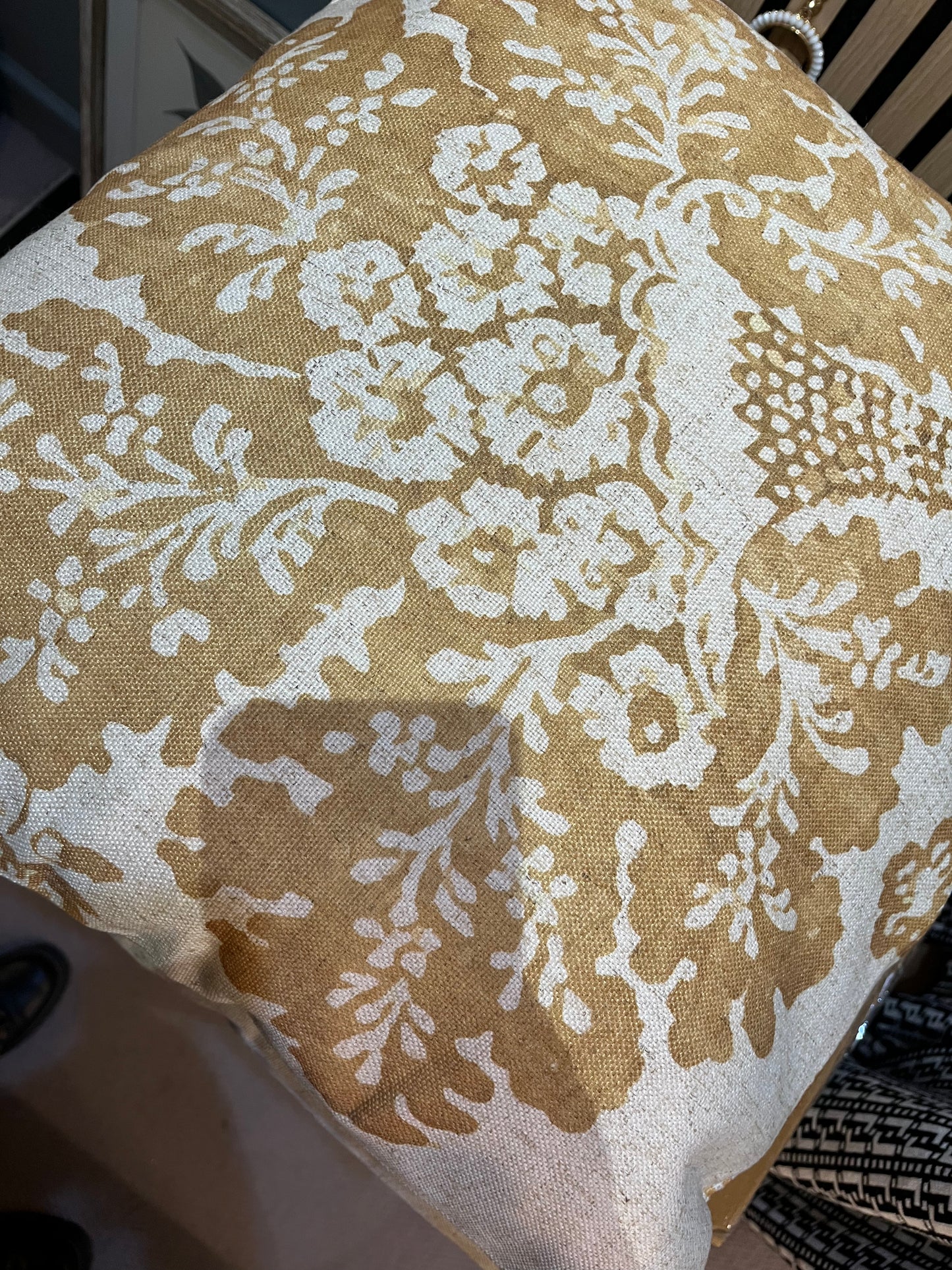 FANCIFUL, OCHRE CUSHION