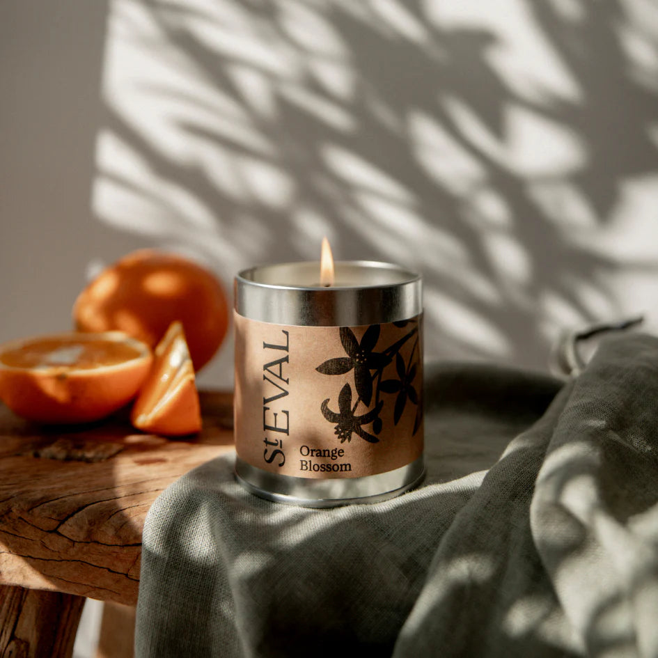 Orange Blossom, Scented Tin Candle