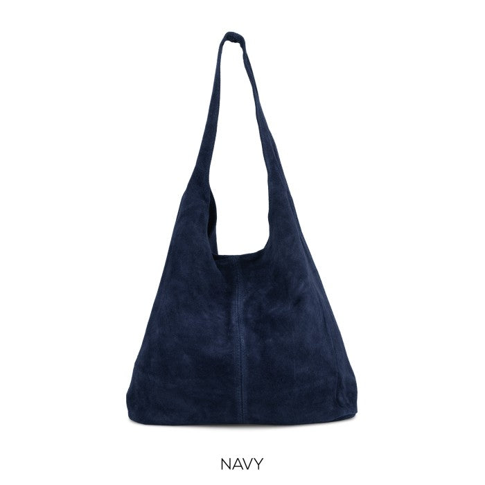 Suede Leather Slouchy Hobo