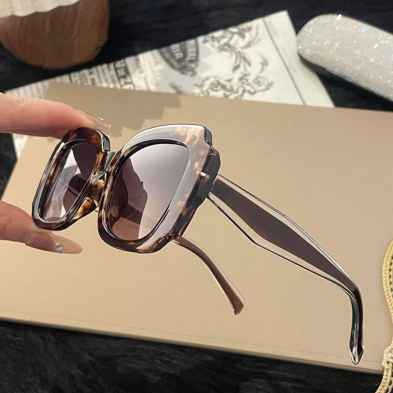 Oversized Brown Tortoiseshell Sunglasses