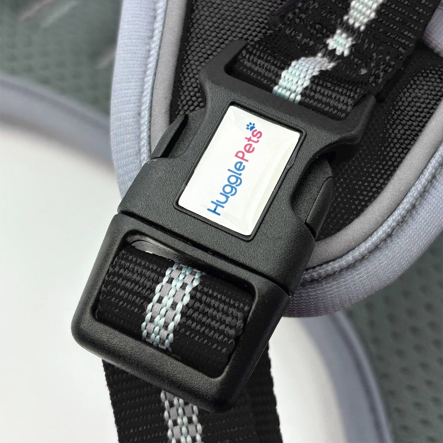 HugglePets Activity and Travel Dog Harness: Black / Medium