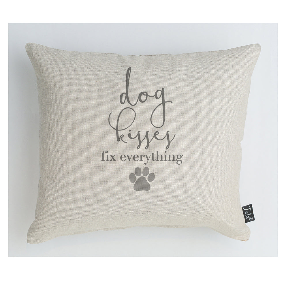 Dog Kisses Grey Cushion: 35x40cm