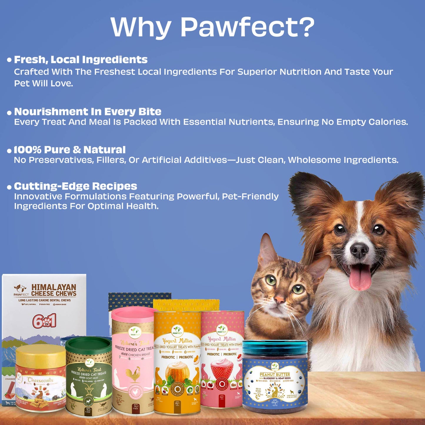Pawfect Peanut Butter for Dogs: Blueberry & Hempseeds: Small