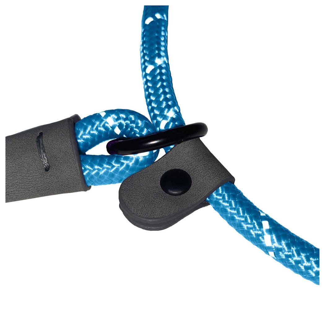 HugglePets Reflective Rope Slip Dog Lead: Blue / 150 x 1.2 cm (Max: 50 kg)