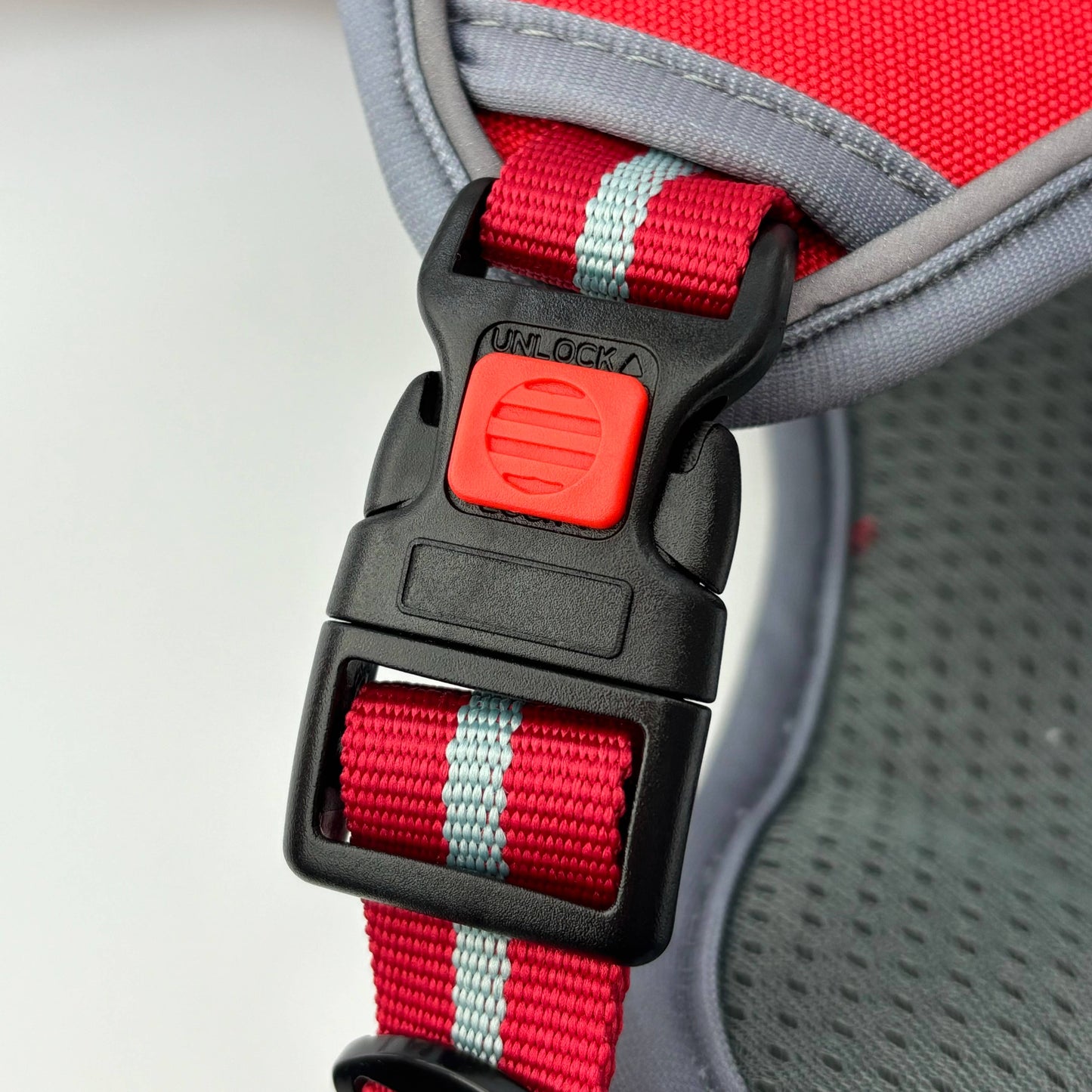 HugglePets Activity and Travel Dog Harness: Red / Large