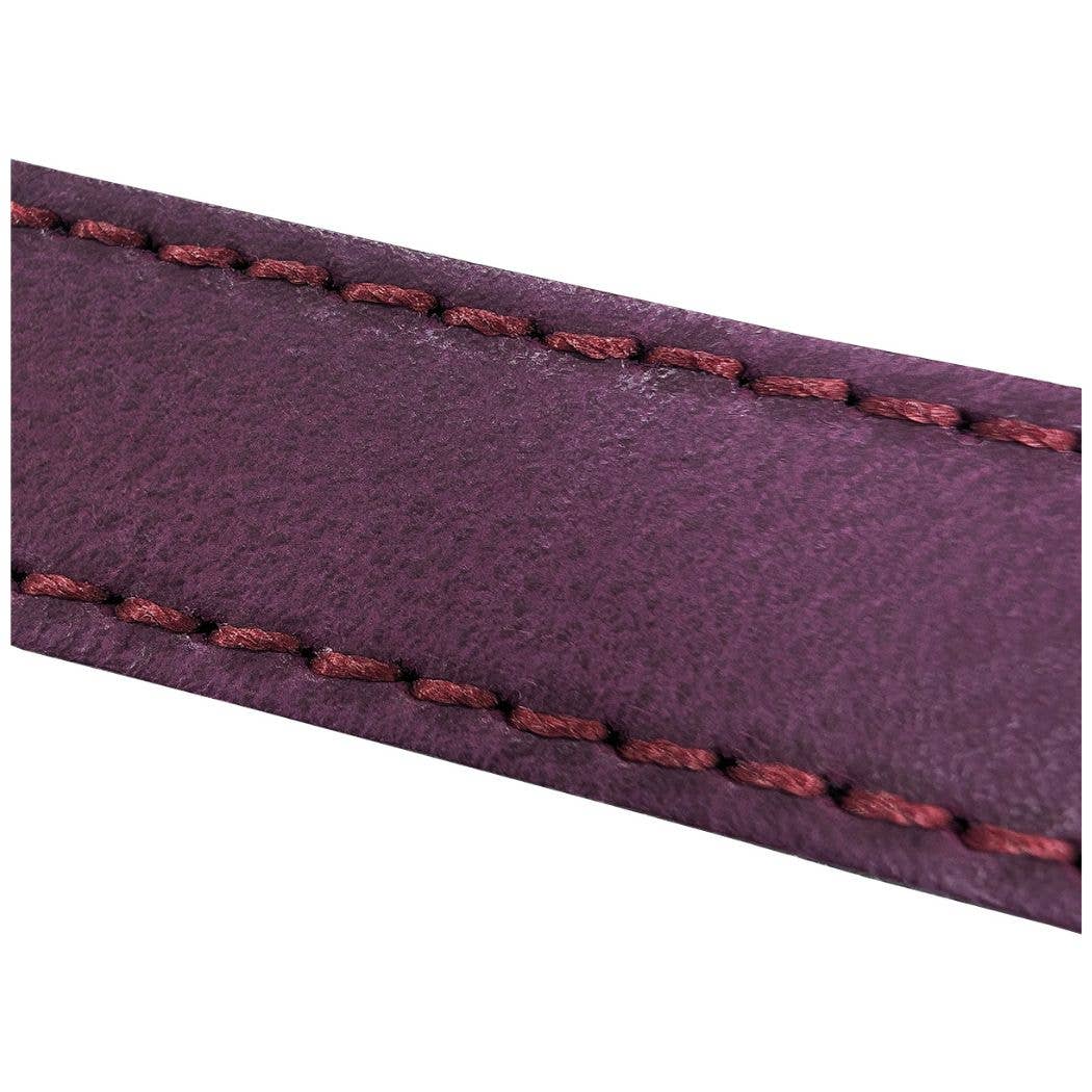 HugglePets Legacy Leather Dog Lead: Merlot