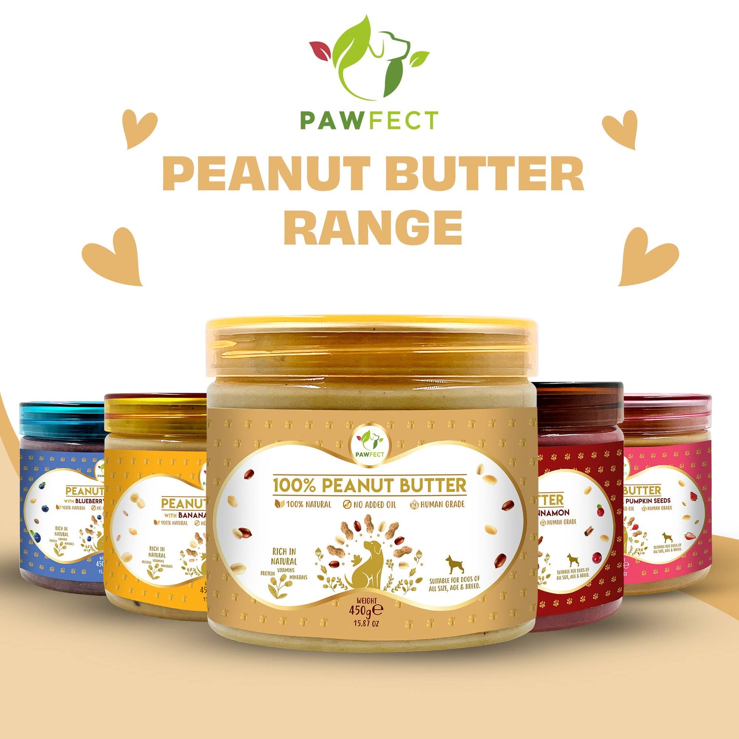 Pawfect Peanut Butter for Dogs: Original: Large