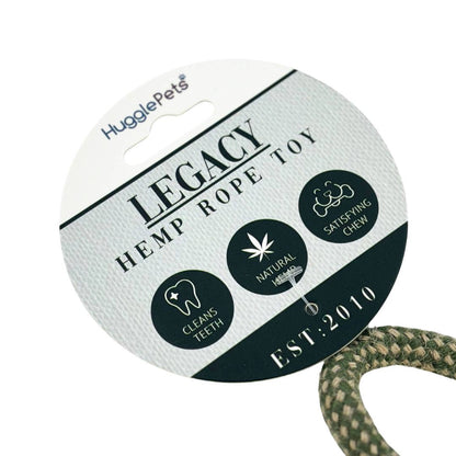HugglePets  Legacy Hemp Knotted Log Dog Toy