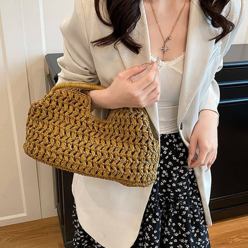 Sculptural Cloud Bag Beach Summer Bag: Chocolate