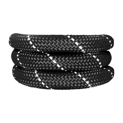 HugglePets Reflective Rope Slip Dog Lead: Black / 150 x 1.2 cm (Max: 50 kg)