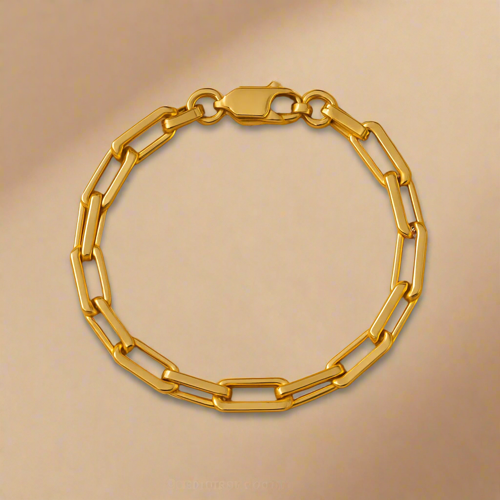 Isla Link Chain Bracelet 18K Gold Waterproof Hypoallergenic