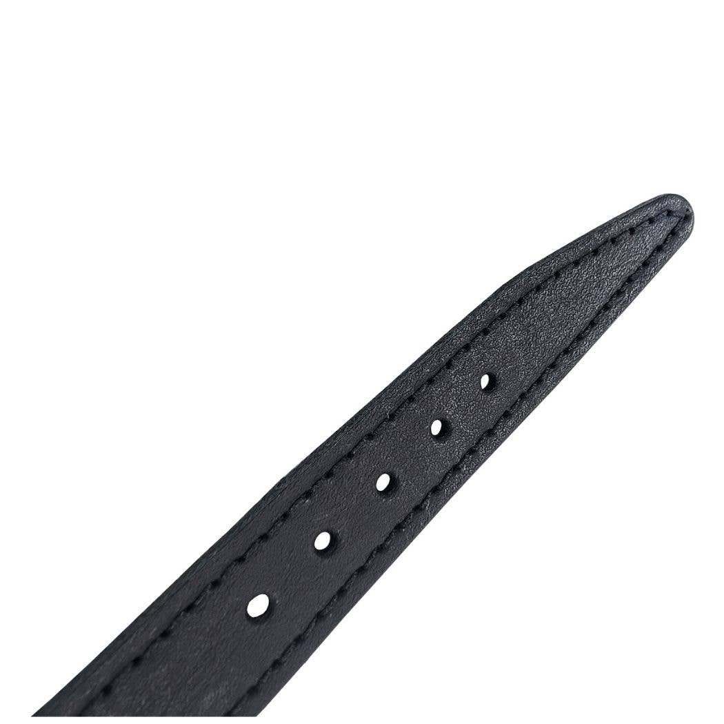 HugglePets Legacy Leather Dog Collar: Khaki / Medium
