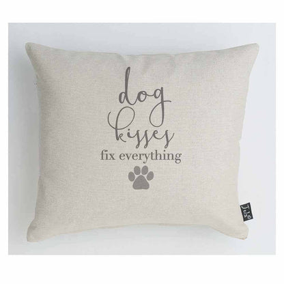 Dog Kisses Grey Cushion: 35x40cm