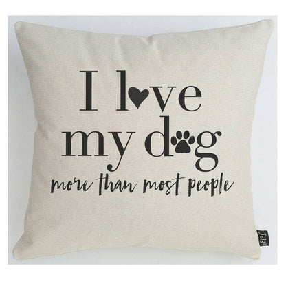 Love My Dog Cushion: 45x45cm