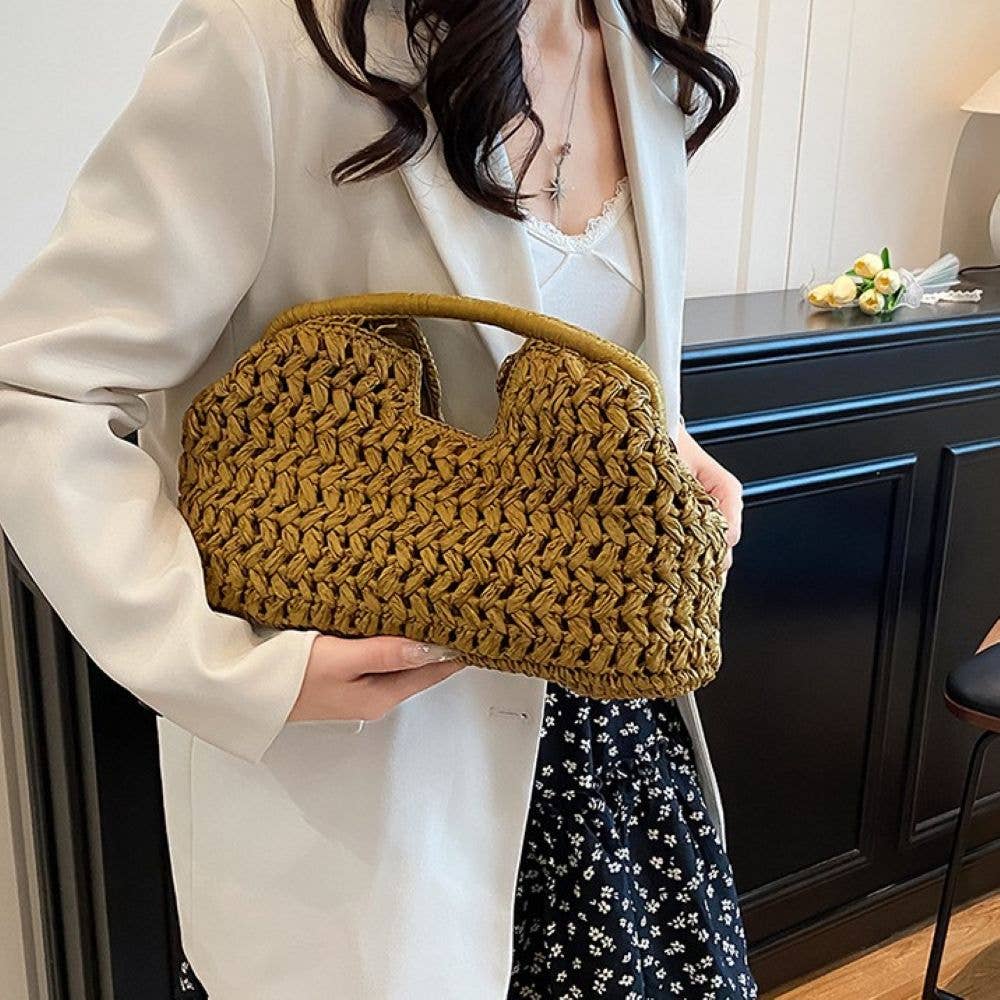 Sculptural Cloud Bag Beach Summer Bag: Chocolate