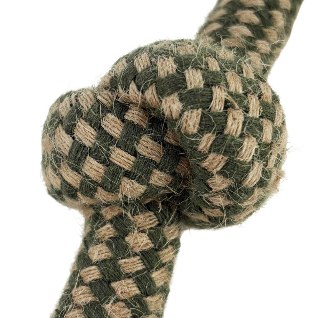 HugglePets Legacy Hemp 3 Knot Dog Toy
