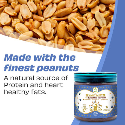 Pawfect Peanut Butter for Dogs: Blueberry & Hempseeds: Small
