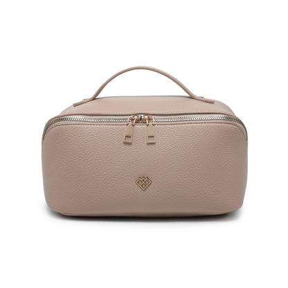 B23055-3 Compartments Waterproof Cosmetic/Makeup Bag: Wine