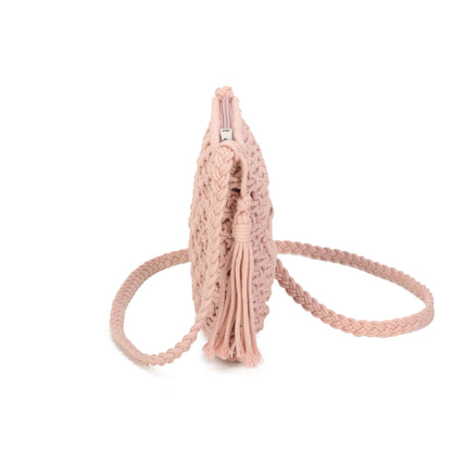 9806 Crochet Crossbody Bag: Green