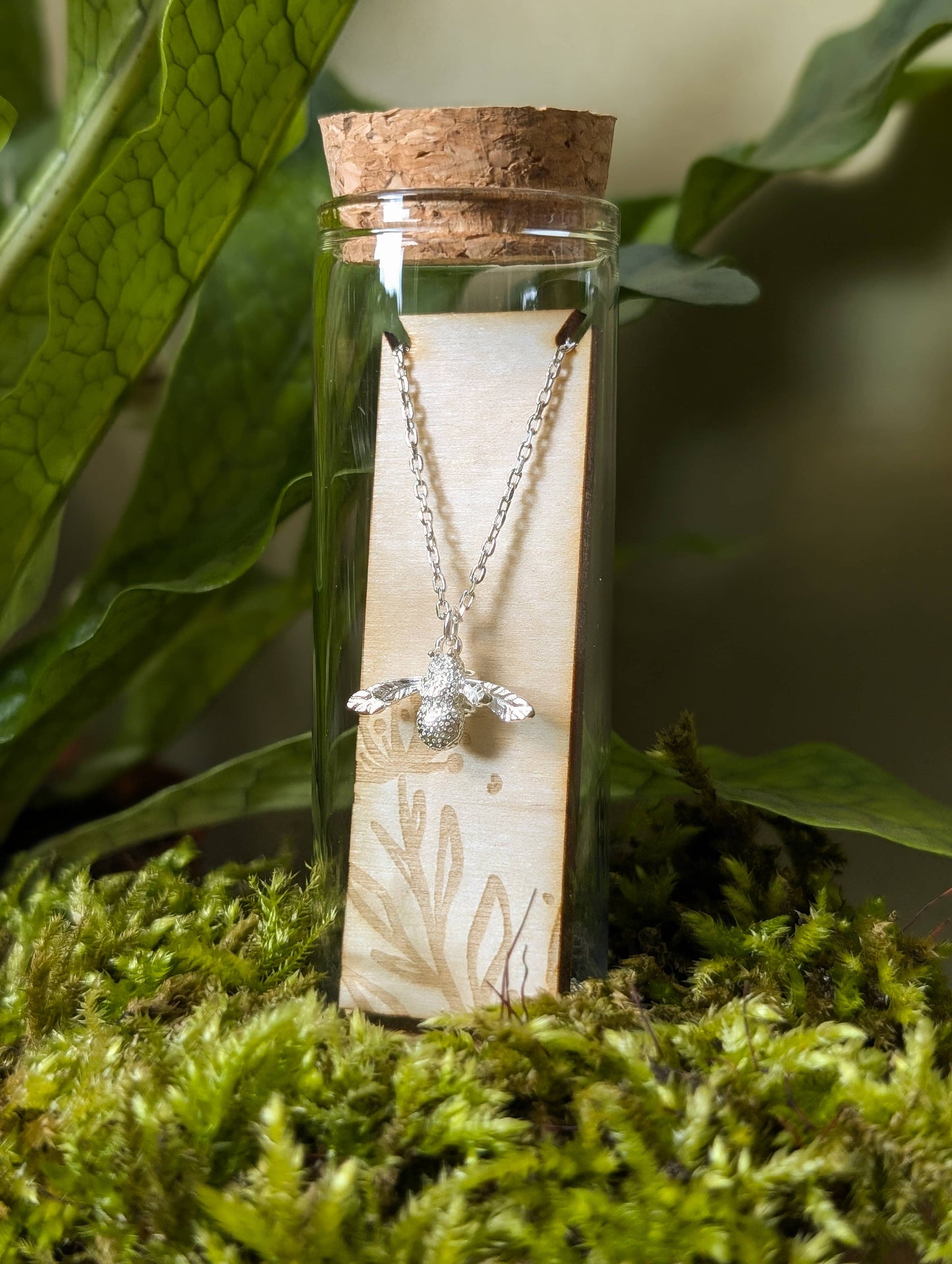 Bee Sterling Silver Necklace