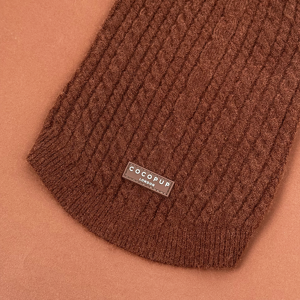 Cable Knit Jumper - Hot Coco: S
