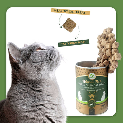 Pawfect Nature's Feast Freeze Dried Cat Treats: Goat Meat: 50g