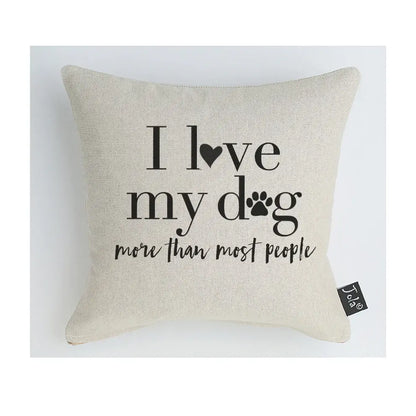 Love My Dog Cushion: 45x45cm