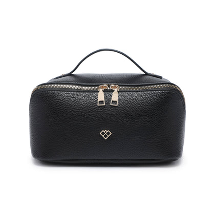B23055-3 Compartments Waterproof Cosmetic/Makeup Bag: Wine