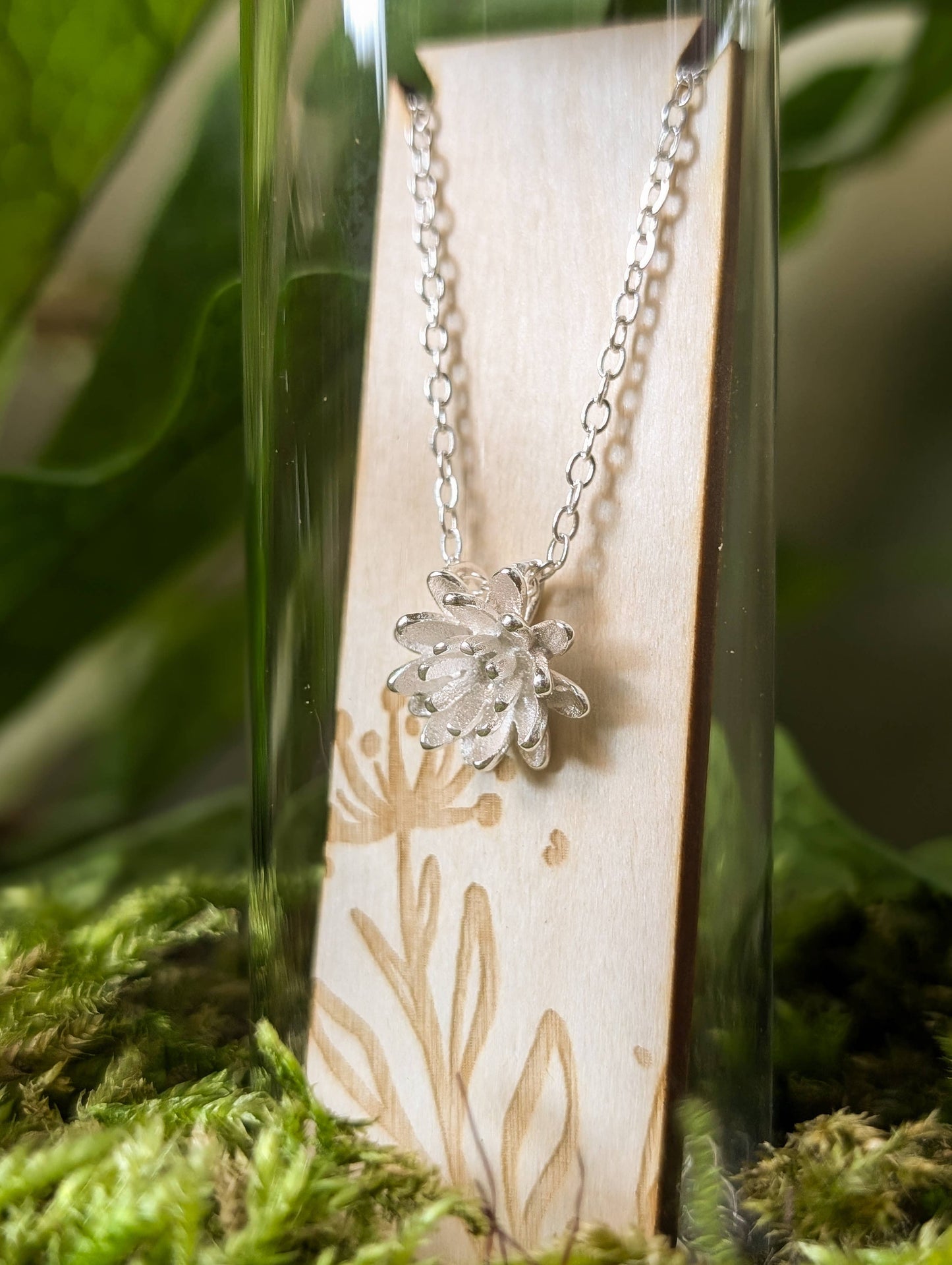 Lotus Silver Necklace