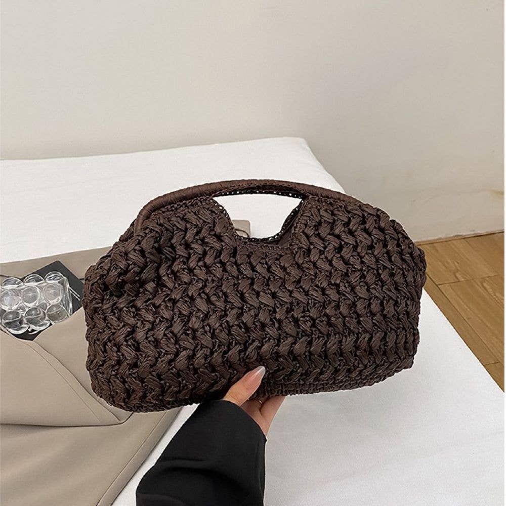Sculptural Cloud Bag Beach Summer Bag: Chocolate