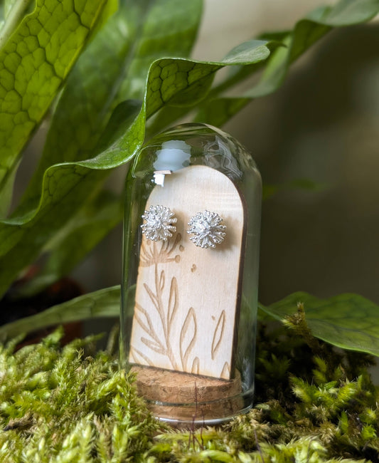 Dandelion Sterling Silver Studs