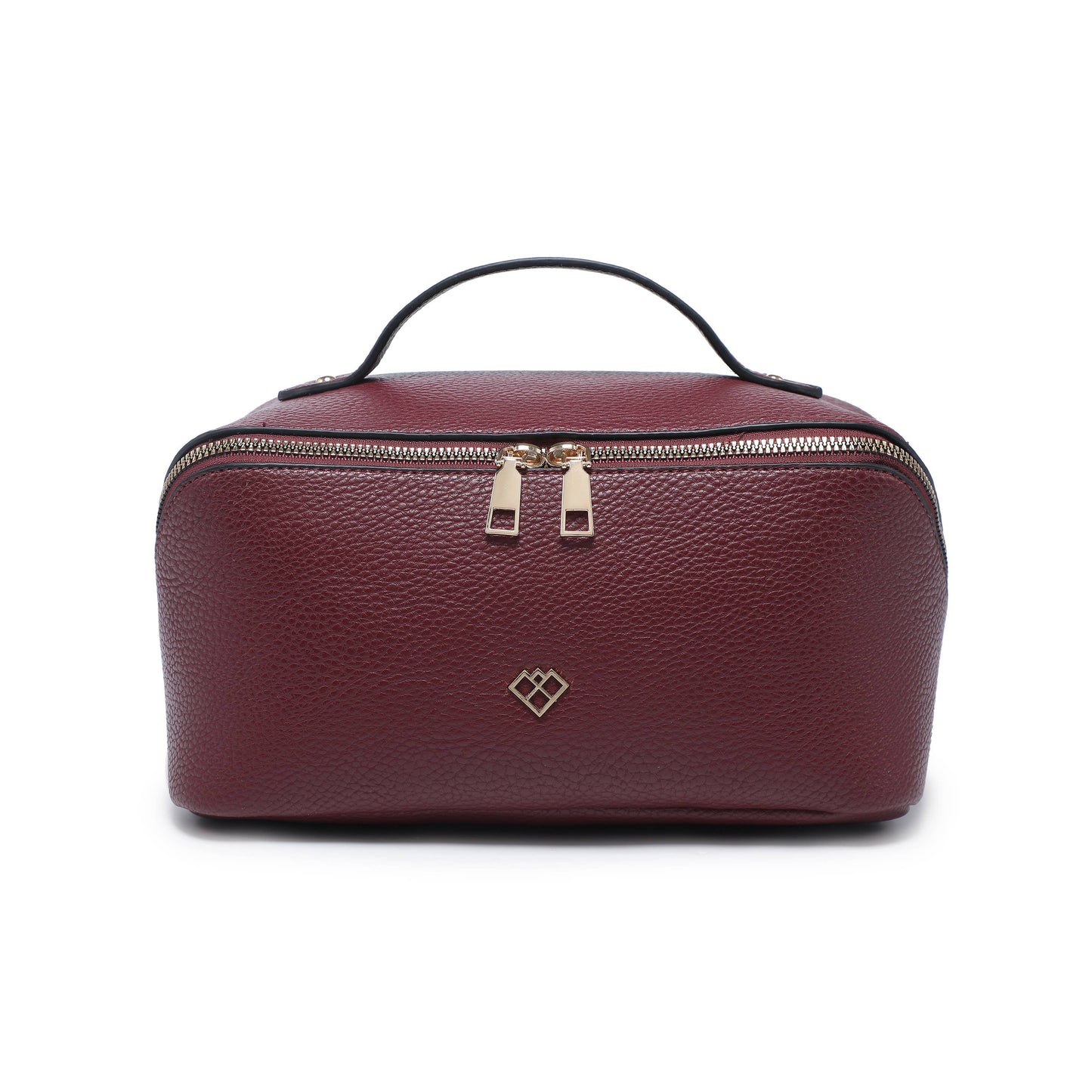 B23055-3 Compartments Waterproof Cosmetic/Makeup Bag: Wine