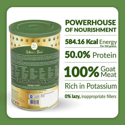 Pawfect Nature's Feast Freeze Dried Cat Treats: Goat Meat: 50g