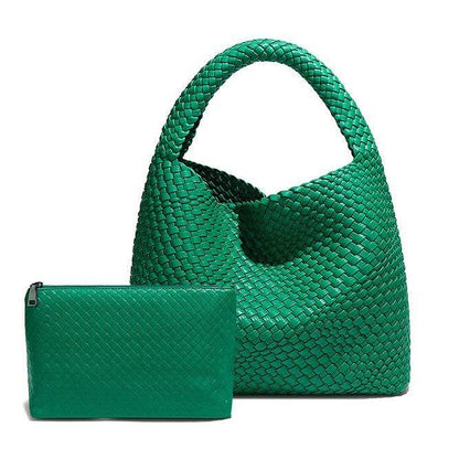 Weave Two in One Handbags B1683: Rust
