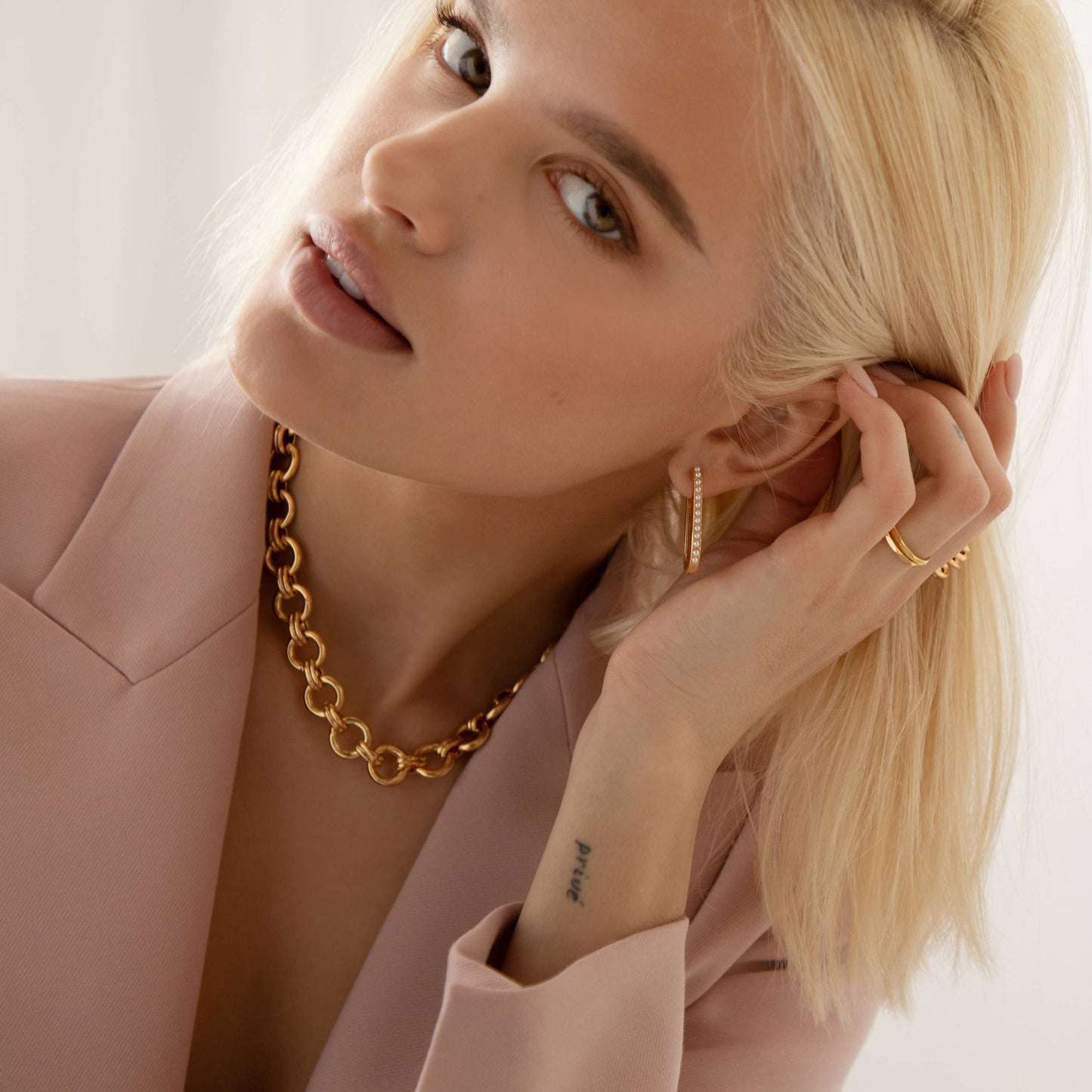 Round Link Chain Necklace – Minimal & Modern 18k Gold Plated