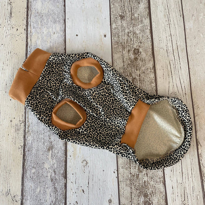 Summer T-Shirts for Dachshunds: Leopard Print / Small