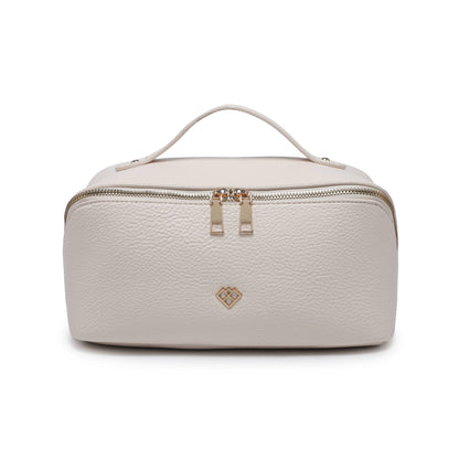 B23055-3 Compartments Waterproof Cosmetic/Makeup Bag: Wine
