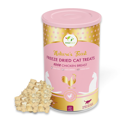Pawfect Nature's Feast Freeze Dried Cat Treats: Chicken Breast: 50g