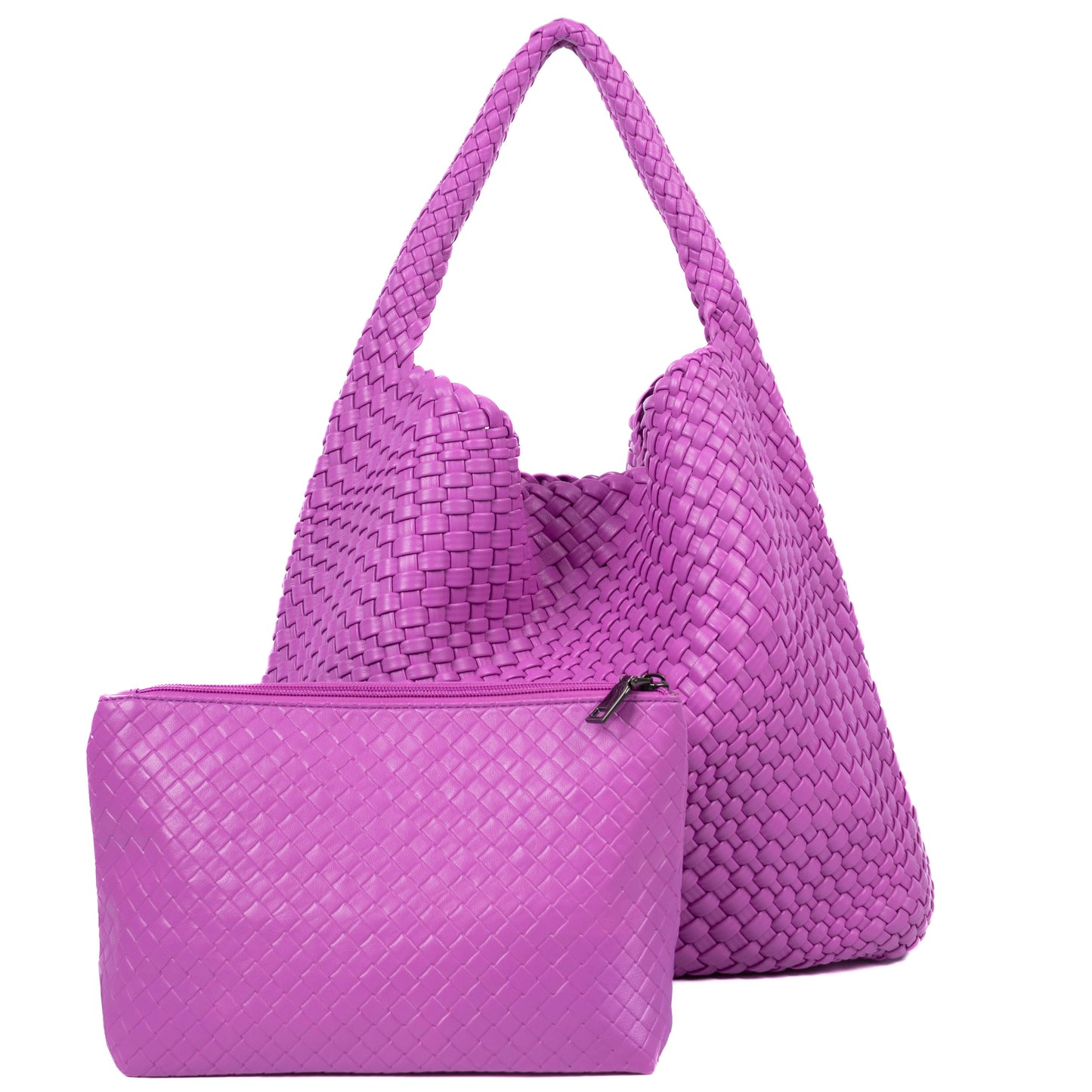 Weave Two in One Handbags B1683: Rust