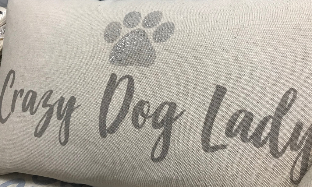 Crazy Dog Lady Cushion: 30x30cm