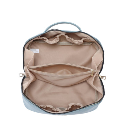 B23055-3 Compartments Waterproof Cosmetic/Makeup Bag: Olive