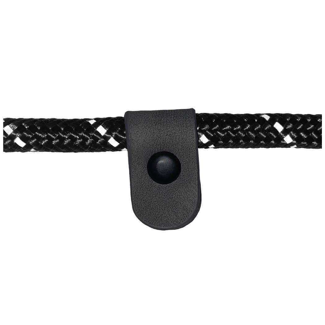 HugglePets Reflective Rope Slip Dog Lead: Black / 150 x 1.2 cm (Max: 50 kg)